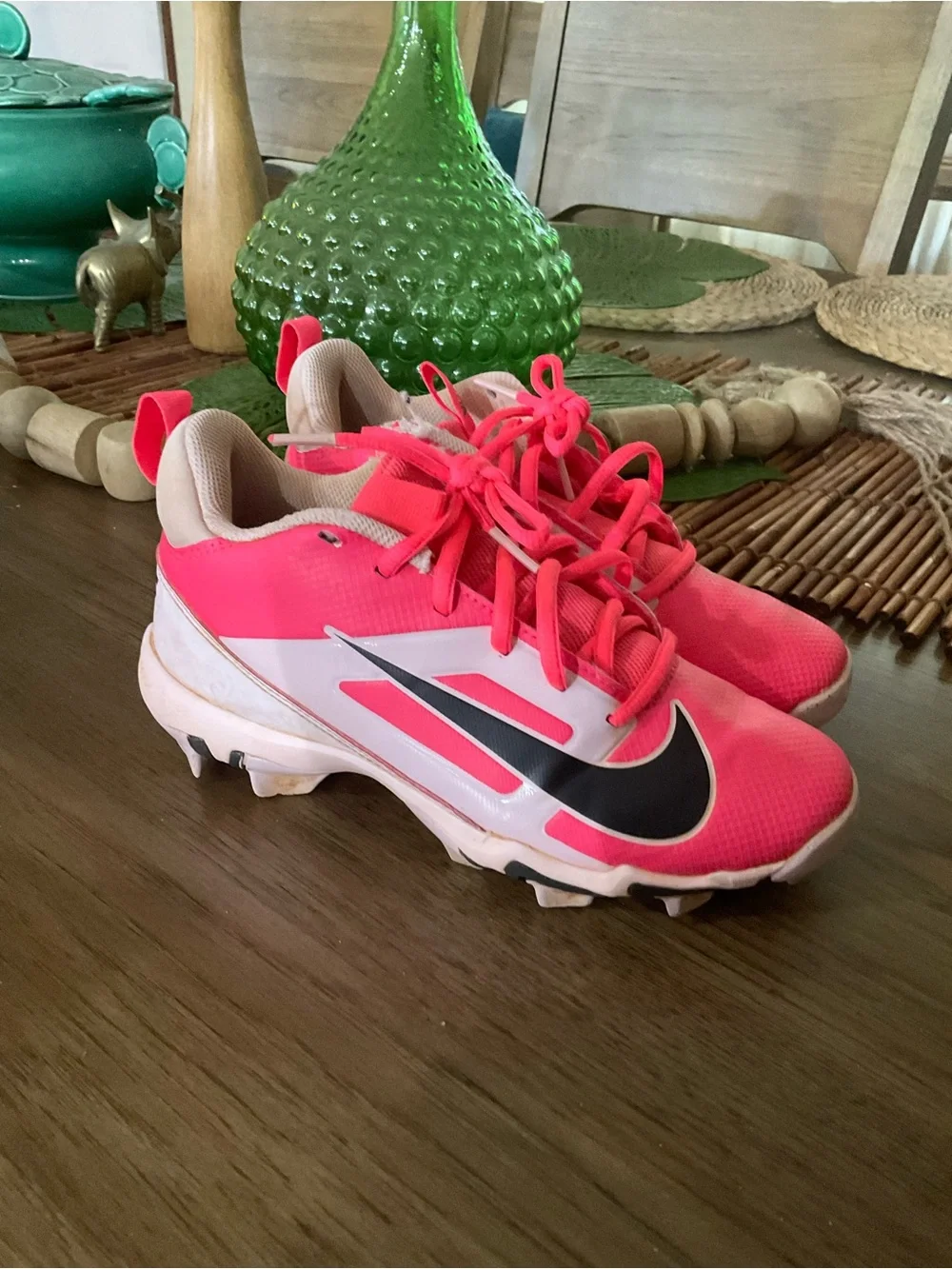 Nike Alpha Menace 4 Pro NRG PS Size 4Y Racer Pink Molded Cleats